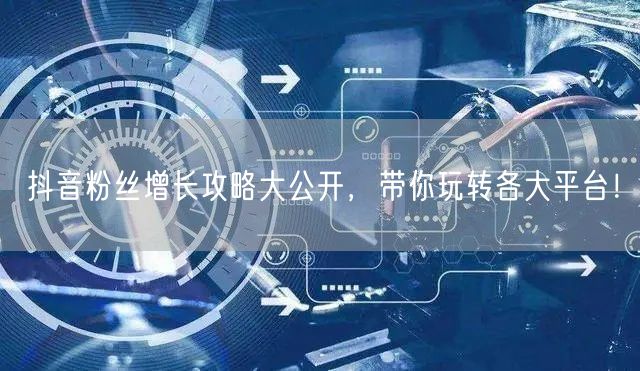抖音粉丝增长攻略大公开，带你玩转各大平台！
